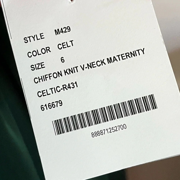 Dessy Collection • NWT Celtic Green Sleeveless Shirred Skirt Maternity Dress - Picture 3 of 5